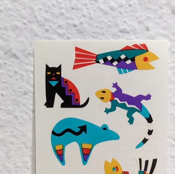 Vintage Mrs Grossman's Robert Shields Stickers Southwest Gecko Cat Fish - Picture 2 of 6